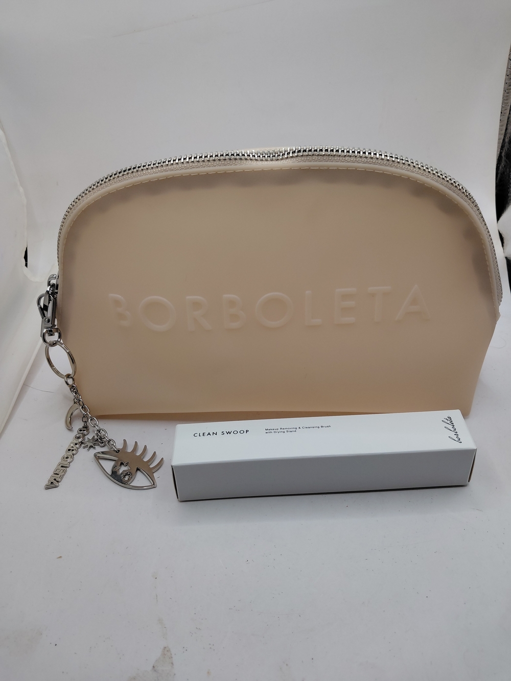 Borboleta Clean Sweep Makeup Removing Cleansing Brush New With Bag